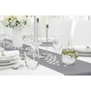 MODERNO Non-Woven Table Runner, Dark Grey, Modern, Festive Decoration for