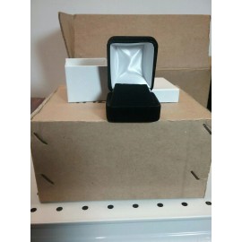Unbranded Black  Velvet Small single Pendant Box Display Jewelry Gift Boxes Velour 1 Dozen