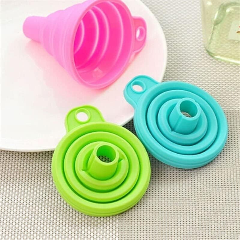 1Pc Color Random Silicone Gel Practical Collapsible Foldable Silicon Kitchen