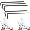 FWORUAIS 5pcs 4mm Ball End Hex Key Wrench Set, 2