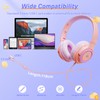 INFURTURE CH2 Kids USB C/3.5mm Headphones for Children Boys Girls,