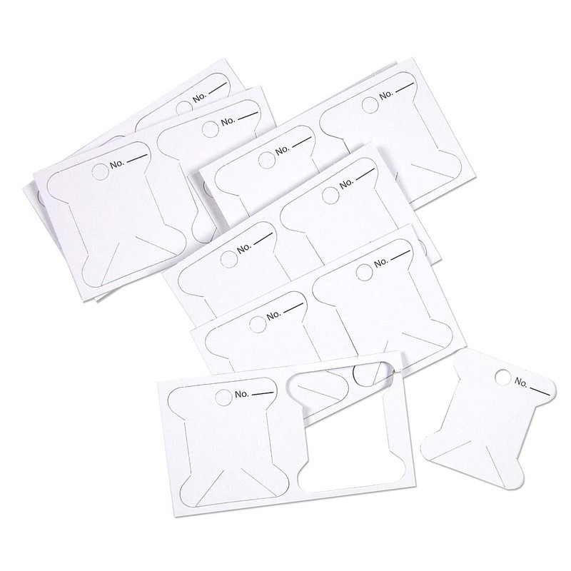 Janlynn Cardboard Floss Bobbins, 50/Pkg