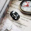 King Will 8mm Black Mens Tungsten Carbide Ring High Polish