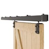 CCJH 8FT/96'' Box Rail Sliding Barn Door Hardware Kit Aluminium