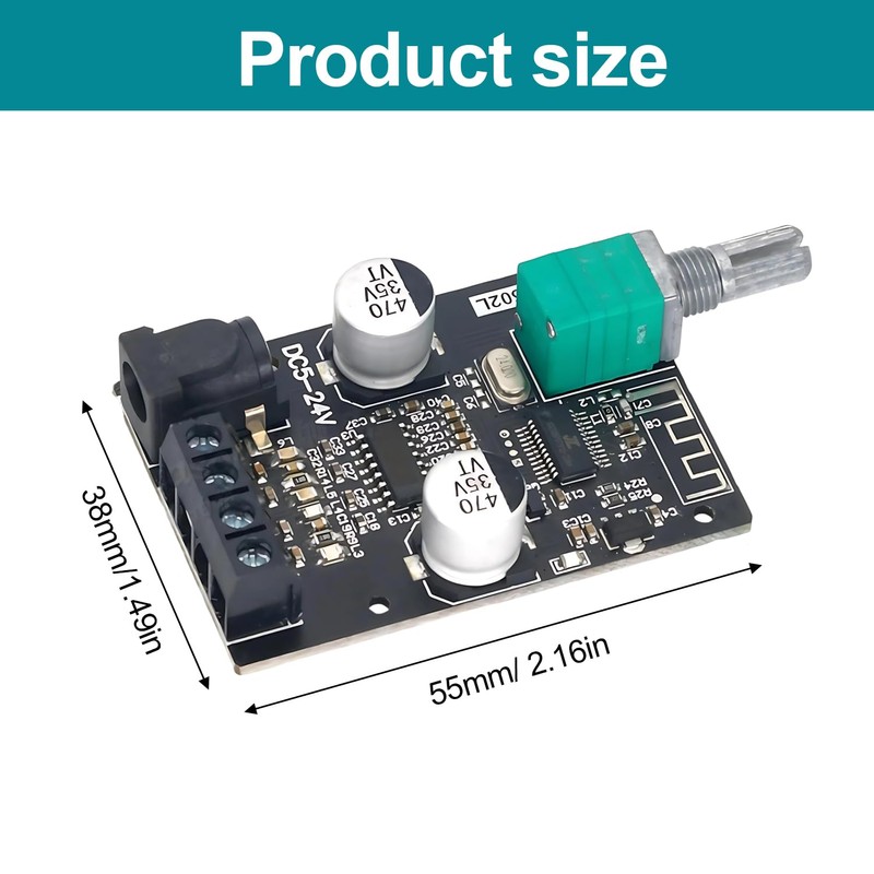 SIGANDG Bluetooth 5.0 HiFi Amplifier Board 2 x 50 W
