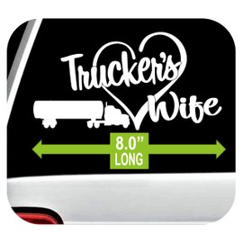 Trucker's Wife Tanker Truck Car Decal Sticker for Car WIndow