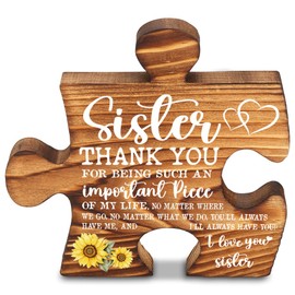 Appreciation gifts for Sister Friend, Friendship Encouragement Gift for Sister Work Bestie, Birthday gifts for Friend like a Sister, Wooden Farmhouse Inspirational Decor Signs & Plaques-LMP03