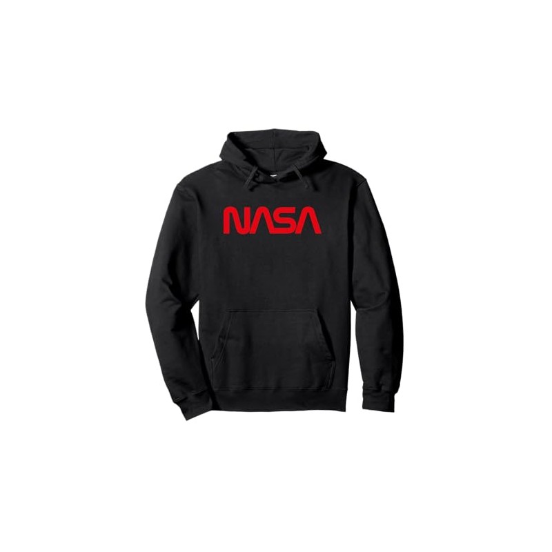 NASA Red Worm Logo - NASA Space Pullover Hoodie