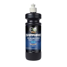 EQ PRO Abrillantador Sapphire Fine Cut 250ml | Alto Brillo y Corte Fino para Detallado Automotriz Profesional