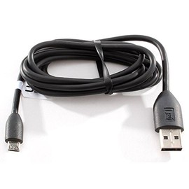 HTC New Original OEM USB Sync Data Cable Charger for HTC One/S/V/X/X+, EVO 4G LTE - Non-Retail Packaging - Black