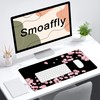 Smoaffly Desk Pad,Cherry Blossom Desk Mat Extended Large for Office