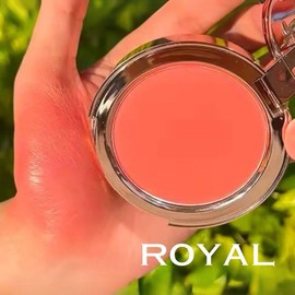 JAYDO Silky Powder  Blush - Blendable, Weightless, Natural Looking Makeup for Cosmetic Shimmery Makeup Lovers Luxury Peach - Color: Royal