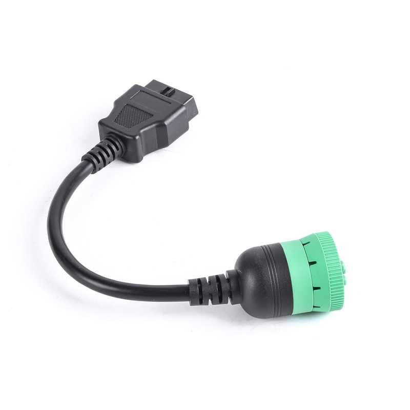 Green Type 2 J1939 Male to OBD2 Female Adapter Cable