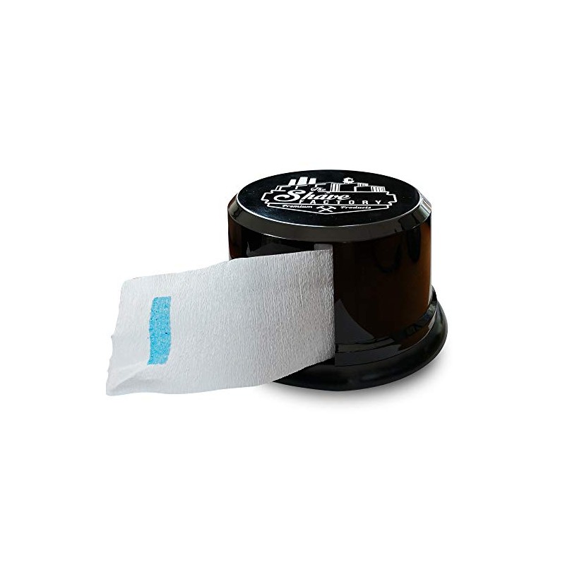 Shave Factory Neck Paper Strip Dispenser, Black, 1 Count