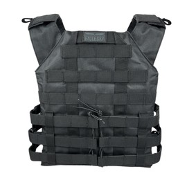 Eagle Sky Tactical Vest ES-2, Light Weight, Tough 500D Nylon, Universal Adjustable Size S-XXL, Breathable 3D Mesh Liner (Nylon, Black)