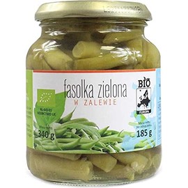 Pickled Green Common Beans in JAR BIO 340 g (185 g) - BIO EUROPA