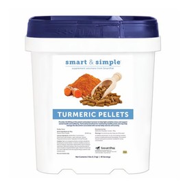 SmartPak Smart & Simple Turmeric Pellets | Daily Joint Support for Working Horses | Helps Against Oxidative Stress | 10,000 mg of Turmeric | 12 lb Bag