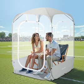 Raynesys Sports Pods, Instant Pop Up Bubble Tent Fits 1-2 Persons, No Condensation, Spacious Interior, Ultra Visibility for Outside Sports Events, Fishing, Ultra Visibility, All Weather Protection