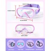 Supertrip Kids Swimming Goggles with Nose Cover for Ages 6-14,