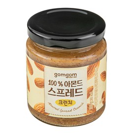곰곰 100% 아몬드 스프레드 크런치, 200g, 1개 GomGom 100% Almond Spread Crunch, 200g, 1 piece