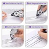 JEFURE 4 Pcs Correction Tape, 39.37 Ft White Wrong Out