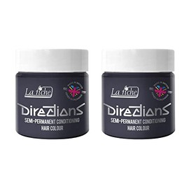 La Riche Directions Semi Permanent Hair Colour, 100 ml Tub, Pack of 2 (Stormy Grey)