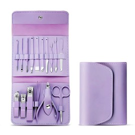 CARTSHOPPER Manicure Set Nail Clipper Kit - 16 Pieces Stainless Steel Manicure Kit - Nail Care Tools for Hand & Feet - Nail Clippers Pedicure Professional Grooming Kits for Facial Care, Hand Care,