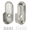 Kyuionty 4 Pack Oval Closet Rod End Supports, Zinc Alloy