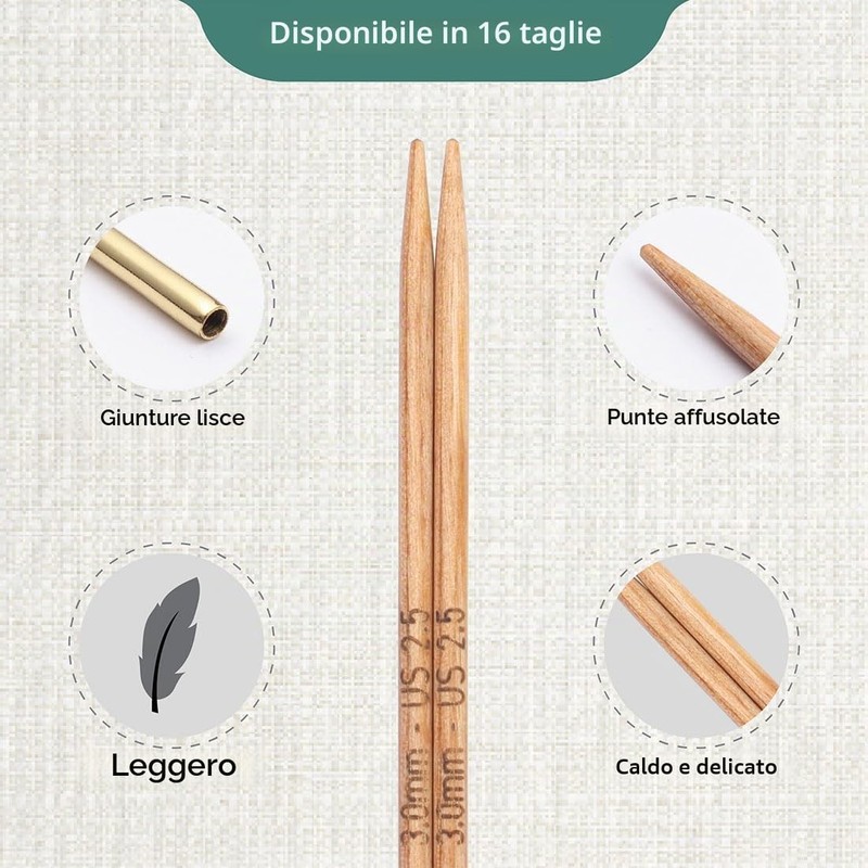 KnitPro - Knitpro Basix Birch Intercambiabile 3,00 mm Tips a