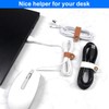 Coideal Leather Cable Ties Organizer, 20 Pcs Earphone Cable Straps