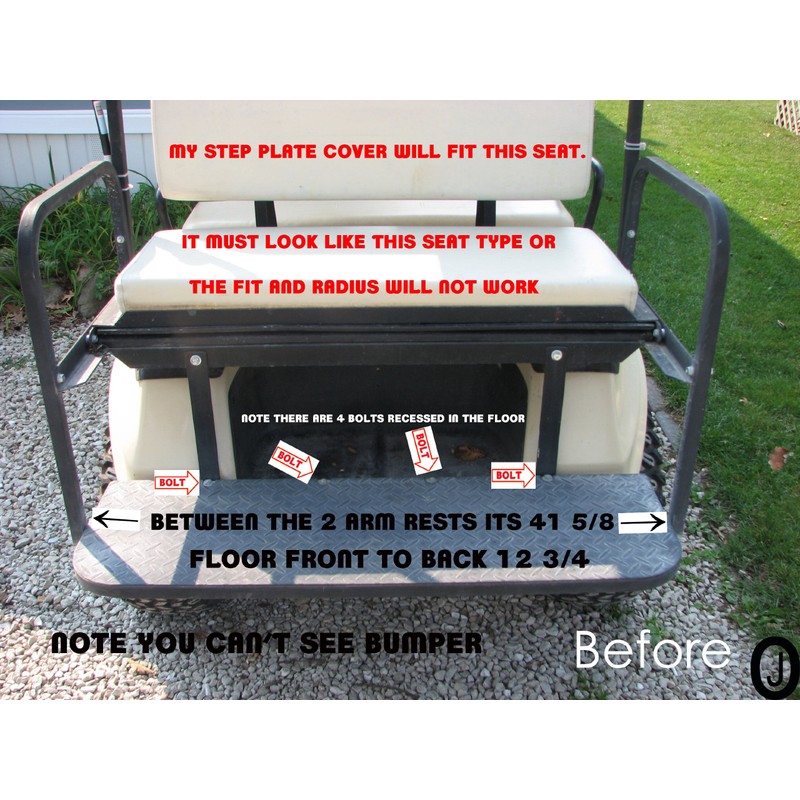 J & O Carts Parts Club Car Ds Diamond Plate