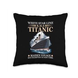 RMS Titanic 1912 Vintage Titanic Expert Titanic Boys Girls Throw Pillow