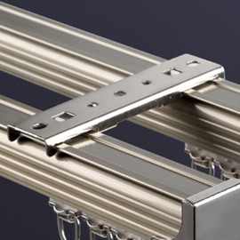 Dual Track Ceiling Mounting Brackets (4pcs), TOM TOOL Upgraded Aluminum Curtain Track -Special Accessories for Medium square rail