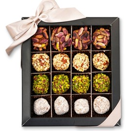 Andy Anand's No Sugar Added Natural Truffles Gift Box, Fresh from Turkey 16 Pcs