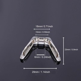 Soft Silicone Glasses Saddle Bridge Eyeglass Nose Pads U Shape Metal Core and Screwdriver for Sunglasses Glass Reading Glasses