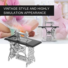 Agatige Miniature Sewing Machine, 1/12 Dollhouse Sewing Machine Furniture for 1/12 Doll House Decoration Accessory(#1)