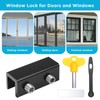 10 Sets Sliding Window Locks with Keys – Heavy-Duty Metal