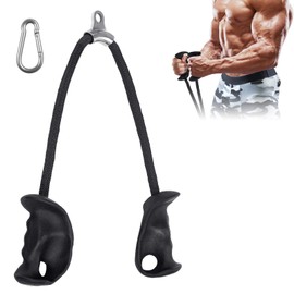DASKING Ergonomic Triceps Rope Pull Down Rope Fitness Biceps Triceps Strength Training with Non-Slip Handles Cable Pull Accessories for Muscle Training Arm Strength Training Gym Home Fitness Equipment