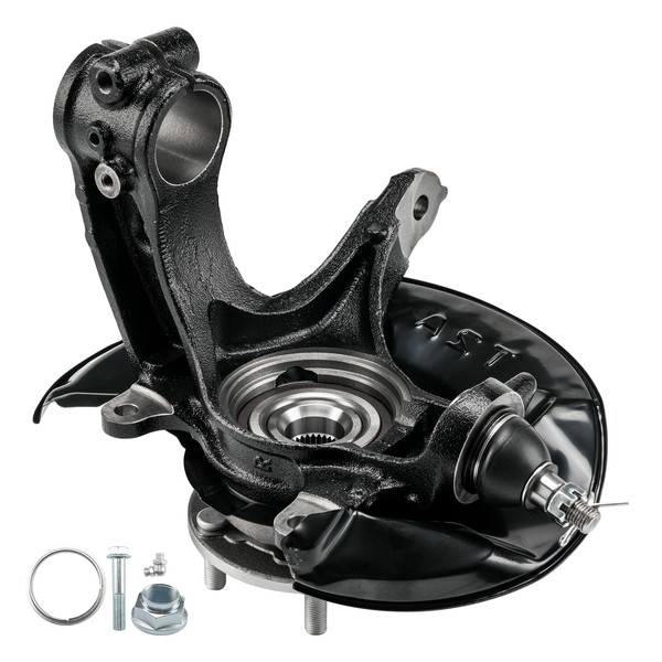 Torchbeam Front Steering Knuckle & Wheel Bearing Hub Assembly Compatible