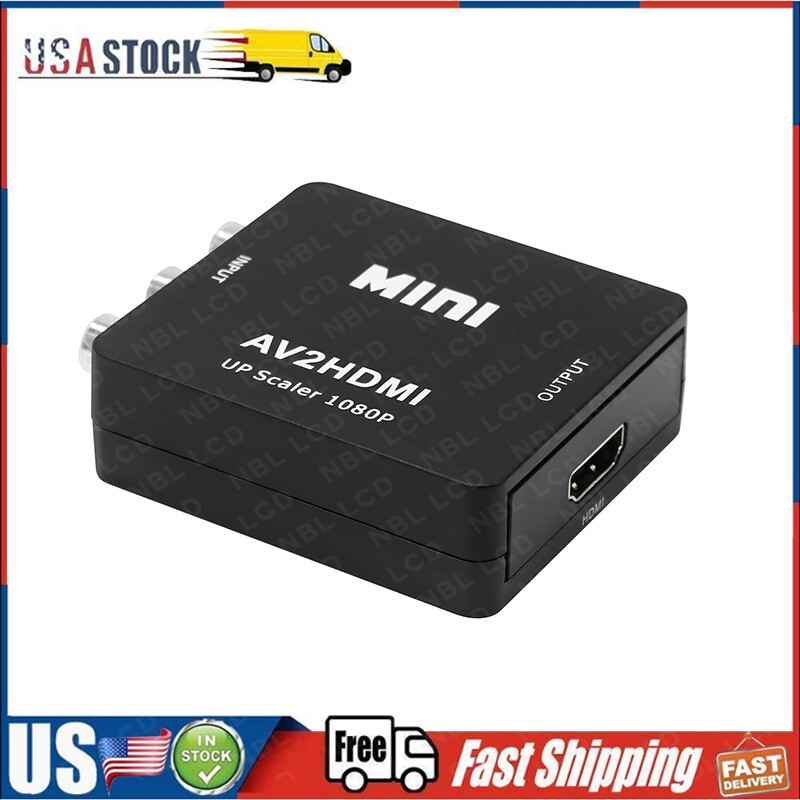 Unbranded RCA to HDMI Converter Adapter AV 1080P For TV
