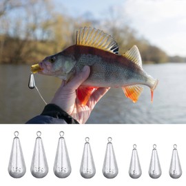 mohito 20pcs Weights Lead Sinker Fishing Drop Shot Rod Lead 5g/10g/15g/20g Fishing Sinker Fishing Accessory Set Weights 4 Specifications, Drop Shape