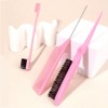 Laroal Three-Row Hair Comb, Hairdressing Comb with Pointed Stem, Double