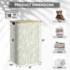 BALEINE Laundry Hamper with Lid, Tall Laundry Baskets with Bamboo