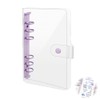Personal Organizer Transparent Ring Binder A6 Size Sticker Book 6