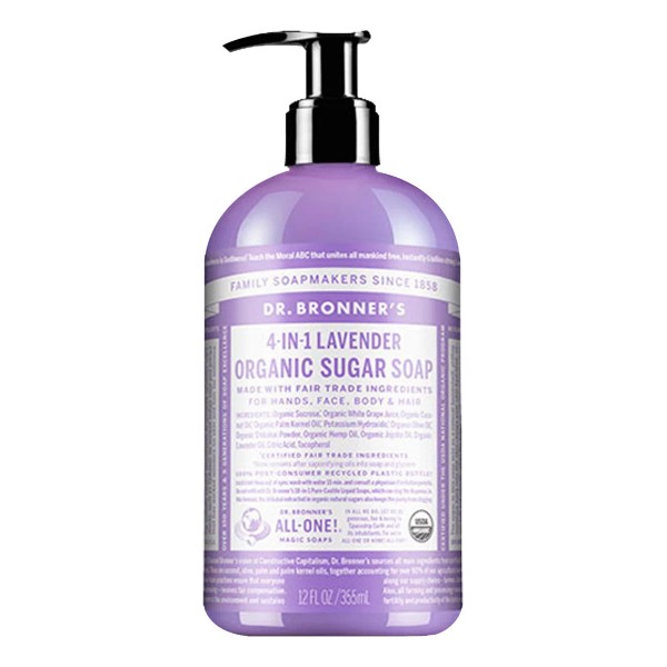 Dr Bronners Jabón De Azucar Organico Dr Bronner´s 4 En