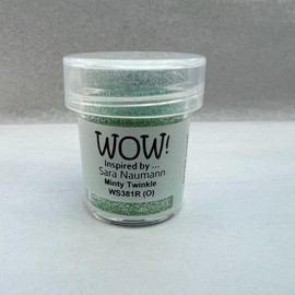Wow! Embossing Powder 15ml | Minty Twinkle Regular | Free Your Creativity and give Your Embossing Sparkle