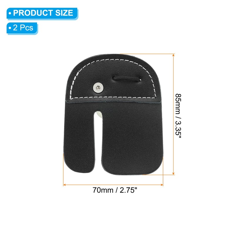 PATIKIL 2 Layer Leather Archery Finger Tabs, Finger Protective Gear