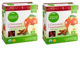 Simple Truth Organic Cinnamon Applesauce Pouches 4 ct / 3.2 oz (Pack of 2)