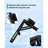 2 Pack Collapsible E Track Shelf Bracket, 11.5 Inch Stainless