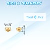 PATIKIL 8 Pcs Earring Backs, 14K Gold Locking Earring Backs